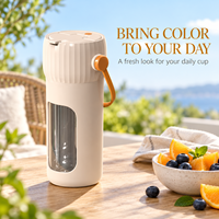 Juicer Portabel Isi Ulang 70 Watt Pembuat Jus Buah Mini untuk Berkemah, Perjalanan Darat, dan Kendaraan Rekreasi