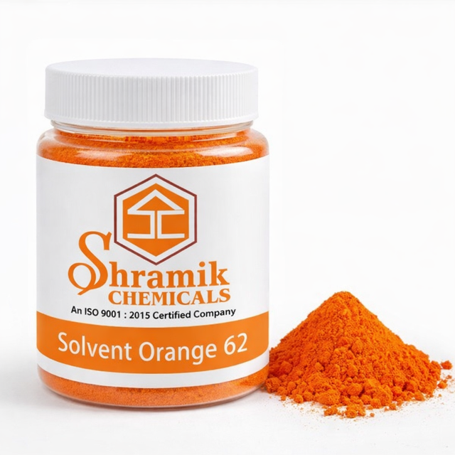 High Purity Industrial Solvent Orange 62 Dye Shramik Chemicals CAS 52256378 for Plastics Inks Oils Fuels & Paper Dyestuffs