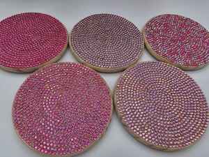 Dessous de verre en noyer Ensembles de dessous de verre en bois de noyer-Qualité supérieure - Product Image 3