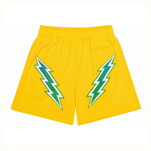 กางเกงขาสั้นผ้าตาข่ายสีทึบสำหรับผู้ชายกางเกงขาสั้นย้อมสีล้วนเป็นมิตรกับสิ่งแวดล้อมแบบกำหนดเอง2025 - Product Image 3