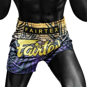 Shorts de boxe Muay Thai athlétiques, légers, en satin, pour l'entraînement, confortables, pour le kickboxing, pour hommes - Product Image 2