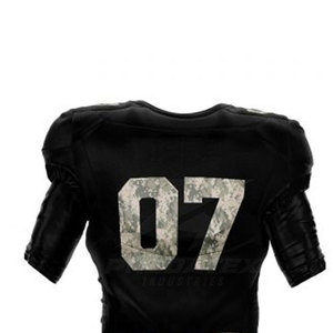 ชุดเสื้อเจอร์ซี่อเมริกันฟุตบอลผ้าทอลายทแยงระบายอากาศได้ดีแขนสั้นสำหรับเยาวชน - Product Image 6