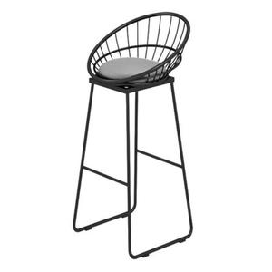 Tabouret de bar sophistiqué en métal et en fer avec bord contemporain, idéal pour les cuisines ouvertes et les bars - Product Image 4