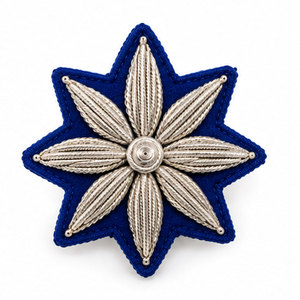 Badge en fil métallique fait main de qualité supérieure, patch personnalisé en fil, applique décorative à coudre pour chapeaux, vêtements, artisanat et accessoires - Product Image 1