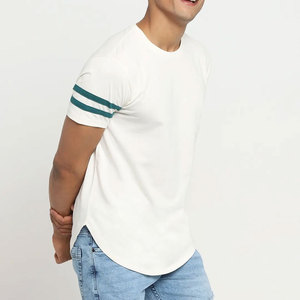 Camiseta personalizada de alta calidad para hombre, Camiseta 100% de punto de algodón con cuello redondo, Elegante ropa informal personalizada OEM para hombre - Product Image 1