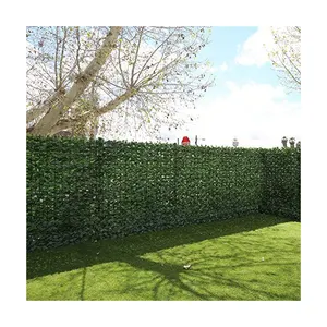 L2 Garden Home Decoration Plastic UV Resistant Green Foliage Panels Privacy Screen Artificial Ivy Fence