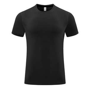 Camiseta de punto de entrenamiento físico de secado rápido para hombre con logotipo personalizado para deportes al aire libre y correr en verano - Product Image 2
