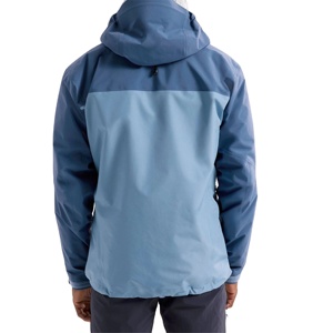 Chaqueta Casual de Verano para Hombre con Capucha, Diseño Color Block, Cortavientos, Deportiva, Cierre de Cremallera, Exterior 100% Poliéster - Product Image 5