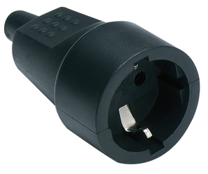 Base aerea bipolare con gomma termoplastica nera TTL 16A 250V (Famatel 2104) (Termoretraibile) - Product Image 1