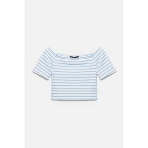 Crop top à col bateau rayé - Product Image 6