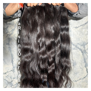 Extensions de cheveux vierges crus indiens de qualité Super Premium, cuticules de vague naturelle alignées sans enchevêtrement 100% non traitées - Product Image 2