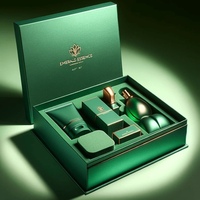 Boîte cadeau en carton haut de gamme personnalisée en forme de livre avec fermeture magnétique et doublure en éponge pour cosmétiques et soins de la peau, avec taille personnalisée