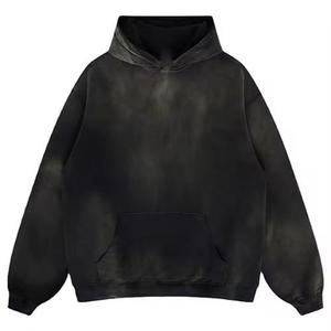 Sudaderas con Capucha y Cuello Redondo para Hombre al por Mayor, Lavado Ácido, Tela de Felpa Antiarrugas, Logotipo Bordado, Uso en Exteriores - Product Image 5