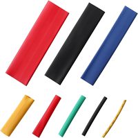 656 Piezas de Fundas Termocontraíbles Aislantes para Cables Eléctricos de PE de 10 mm, Voltaje Nominal de 600 V, Relación de Contracción 2:1, -40 °C +125 °C