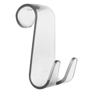 Colgador de Baño Transparente Jack A110200TR 6.4x1.1x8.5cm para Toalleros Idro Bric - Product Image 1