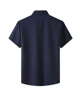 Camisetas de Manga Corta para Hombre, Color Azul Claro, 100% Algodón, Alta Calidad, Color Puro, Transpirables, con Logotipo Frontal - Product Image 3