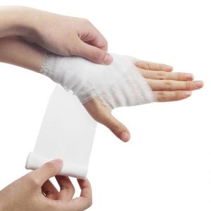 Factory Price AI Brand <strong>White</strong> <strong>Gauze</strong> Cohesive Soft CE Certified Non Sterile Class II First Aid Bandage and Roll - Product Image 1