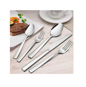 Ensemble de couverts en acier inoxydable antirouille accessoires de mariage facile à nettoyer acier miroir poli pour une expérience de qualité supérieure - Product Image 2