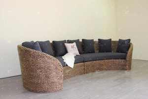 Ensemble de salon moderne en jacinthe courbé tissé à la main pour l'intérieur pour villa, appartement, hôtel, meubles de maison - Product Image 3