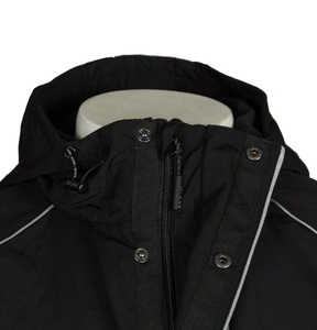 Chaqueta Cortavientos Personalizada con Cierre, Cuello Alto, Capucha y Talla Grande - Product Image 3