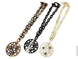 สร้อยคอโซ่รูปเขาควายทำด้วยมือสำหรับผู้หญิงขายส่งงานฝีมือธรรมชาติ - Product Image 2