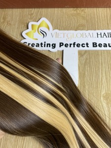 Extensions de cheveux humains lisses de couleur vive A-Highlight - Product Image 5