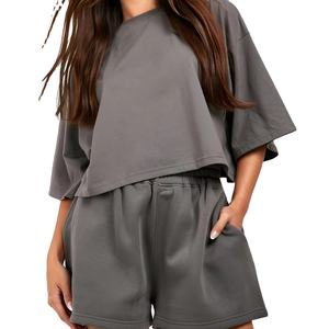 Ensemble t-shirt et short pour femme, tendance, décontracté, taille adulte, prix raisonnable, séchage rapide - Product Image 6