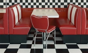 ชุดเฟอร์นิเจอร์ร้านอาหารเชิงพาณิชย์สำหรับบูธโซฟา/ร้านอาหารโต๊ะรับประทานอาหารเก้าอี้ร้านอาหาร - Product Image 4