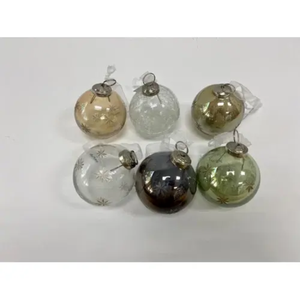 Bola hecha a mano Decoración de Navidad Adorno Set Bola Adorno de Navidad Precio bajo en pavico Vietnam - Product Image 3