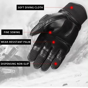 Guantes de moto de materiales personalizados para hombre y mujer con diseño de logotipo personalizado Guante de moto de carreras con rango bajo - Product Image 4
