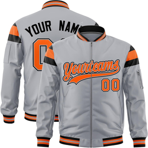 Fashion <b>Bomber</b> <b>Varsity</b> <b>Jacket</b> Satin Fabric Zip Up Style Embroidery Sublimation Applique Custom Teamwear OEM ODM <b>Jacket</b> for <b>Men</b> - Product Image 4