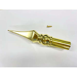 ปลายเสาธงทองเหลืองทรงสี่เหลี่ยม ทำจากโลหะผสมสังกะสี เส้นผ่านศูนย์กลาง 1 นิ้ว สำหรับเสาธงในร่ม เหมาะสำหรับธงในร่มและการพาเหรด - Product Image 4