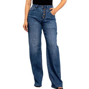 Nouvelle fille taille haute jambe droite lâche maman Denim pantalon haute qualité femmes Baggy petit ami jean pour dames mode pantalon - Product Image 4