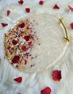 Bandeja de servicio de epoxi de resina ecológica hecha a mano, elegante decoración de cocina para desayuno y almuerzo para uso doméstico y restaurante - Product Image 4