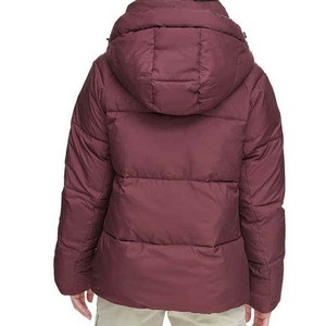 Veste d'hiver à capuche en polyester pour homme, haute qualité, manches longues, style urbain, personnalisable, vente en gros, doublure en soie, logo sur le devant, enduit - Product Image 2