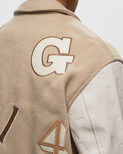 Premium 100% laine manteaux haute qualité hommes collège Letterman varsité Baseball Bomber veste personnalisé col rond Hip Hop hiver - Product Image 5