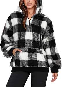 Men's Casual Winter Warm Fleece <b>Sherpa</b> <b>Lined</b> Breathable Windproof Quick Dry Pullover Hooded Sweatshirt 100% Cotton Knitted Solid - Product Image 5