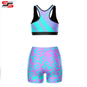 Sujetador deportivo de alta calidad con diseño personalizado y estampado por sublimación para mujer - Product Image 2