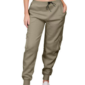 Pantalon cargo pour femme Taille élastiquée Joggers Pantalons longs Bas décontractés - Product Image 6