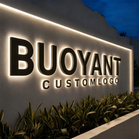 Letrero Luminoso LED 3D Personalizado de Fábrica, Letras Iluminadas, Letrero para Tienda, Logotipo Comercial para Exteriores