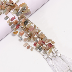 Cuentas de zafiro, cuentas lisas con forma de corazón de zafiro múltiple, cuentas de piedras preciosas de zafiro múltiple, cuentas de zafiro múltiple para la fabricación de joyas - Product Image 3
