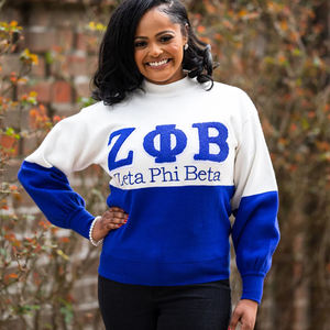 OEM personalizado de gran tamaño de la Hermandad de mujeres sudadera Fuzzy ropa sudadera Zeta Phi Beta 1908 Alpha Soror - Product Image 5