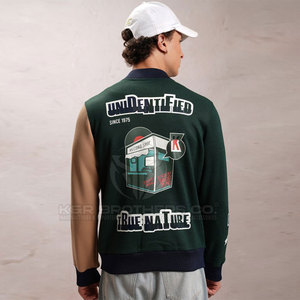 Veste universitaire pour hommes à la mode de haute qualité Letterman Bomber vêtements d'extérieur pour College Club et Streetwear quotidien - Product Image 3