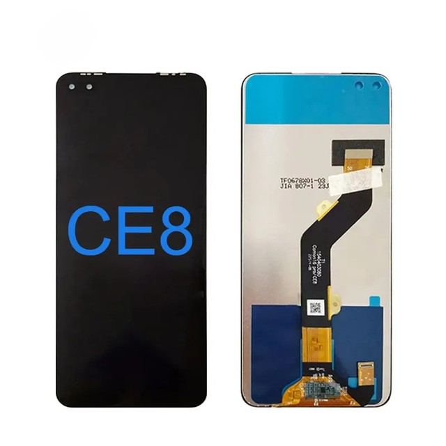 Original High Quality Touch Screen Digitizer LCD Frame Assembly Mobile Phone Broken Screen Repair Tecno Camon 16 Pro CE8 1 Year