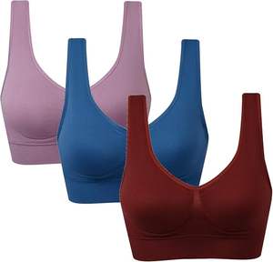 Sujetador Deportivo para Mujer de Primera Calidad, Ultra Cómodo y Transpirable, con Logotipo Frontal, para Correr y Entrenar, Soporte Medio, Tallas para Adultos - Product Image 1