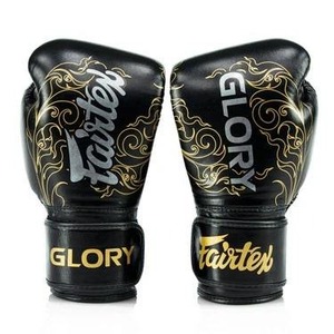 Gants de boxe Fair tex, vente chaude, gants de combat noirs imprimés, couleurs et tailles personnalisées, gants de boxe en cuir de vache sport - Product Image 4