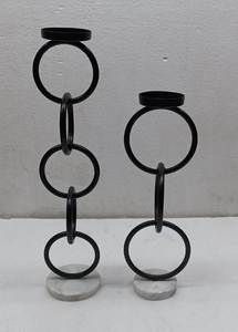 Bougeoir en aluminium doré moderne Bougeoir en aluminium massif moulé Bougeoir moderniste pour la décoration de la maison et de l'événement - Product Image 6