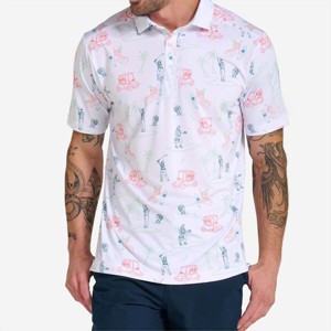 "Polo de golf para hombre con diseño de bloques de color-Moderno y a la moda-Ideal para hacer una declaración en el campo" - Product Image 3
