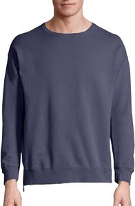 Sudadera extragrande de rizo de algodón de lujo para hombre, jersey de cuello redondo con hombros caídos, ropa de calle de moda de manga larga Lisa personalizada - Product Image 3