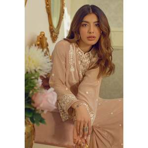 Elegante Caftán Mágico Color Taupe - Estilo de Moda Sencillo - Product Image 2